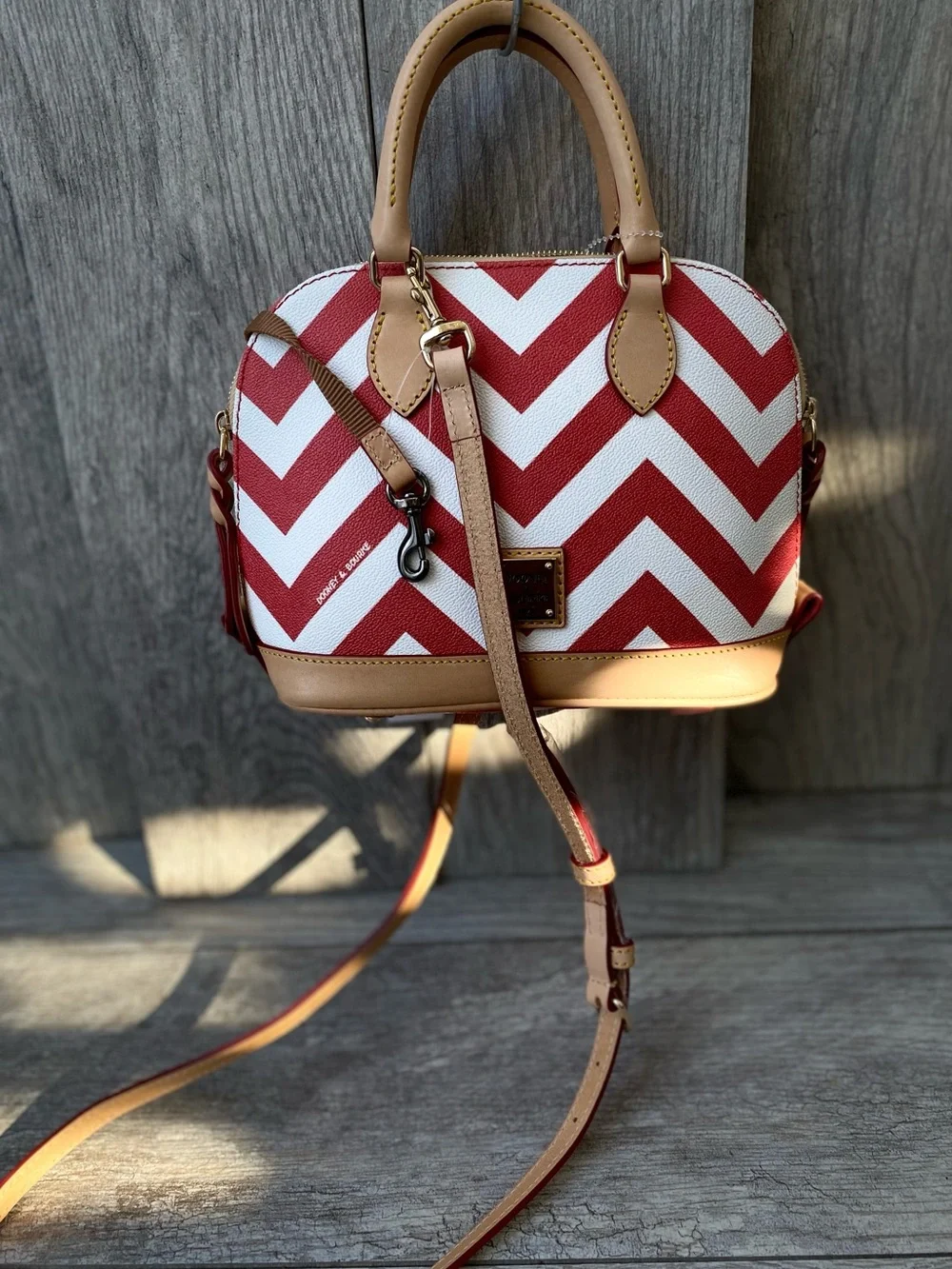 Dooney & Bourke Chevron Bitsy Bag NWT
